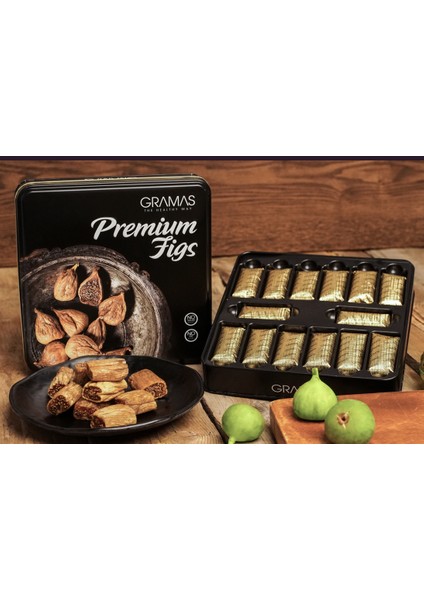 Çukulat Premium Kuru İncir Teneke Kutu 330 gr