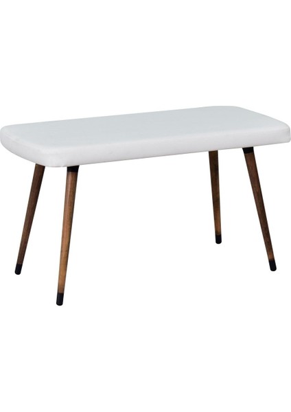 Eames Ahşap Ayak Deri Mutfak Masası Bankı