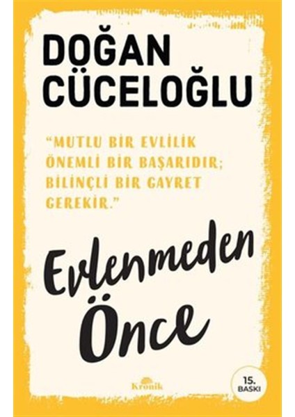 Evlenmeden Önce - Doğan Cüceloğlu