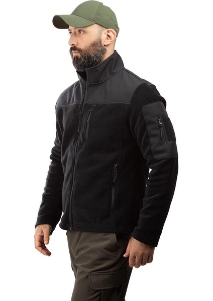 Hovergym Softshell Garnili Taktik Outdoor Polar-Siyah fırsatları