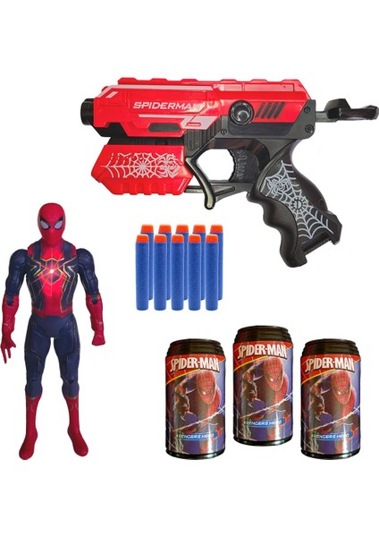 Prestij Bvm Oyuncak Hedefli Soft Mermili Spiderman Figürlü Dart Atan FAB.9520