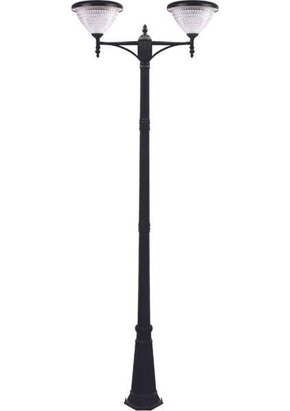 2X100W Güneş Enerjili Solar Bahçe Armatür (300CM Direkli)