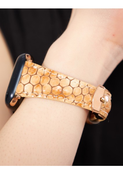 Apple Watch 38MM 40MM 41MM 3 4 5 6 7 Se 8 9 Uyumlu Kadın Deri Kordon Apple Saat Kayışı