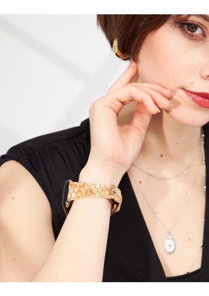 Apple Watch 38MM 40MM 41MM 3 4 5 6 7 Se 8 9 Uyumlu Kadın Deri Kordon Apple Saat Kayışı indirimleri