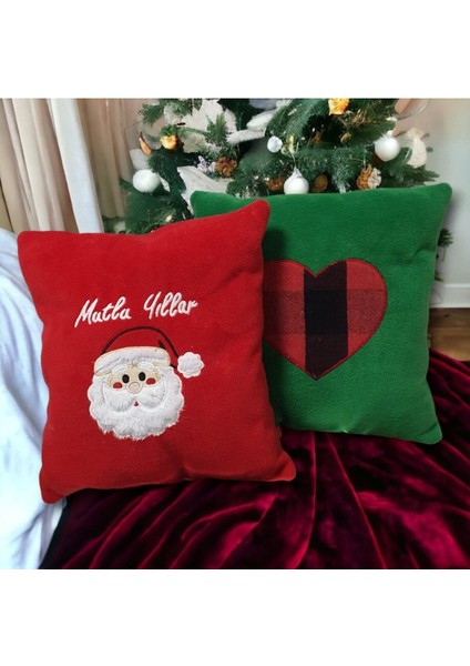 Toyzz Dekoratif Kırmızı 40X40 Çocuk Odası Pelüs Noel Baba Yılbaşı Yastık Kırlent modelleri