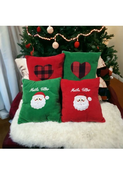 Toyzz Dekoratif Kırmızı 40X40 Çocuk Odası Pelüs Noel Baba Yılbaşı Yastık Kırlent indirimleri