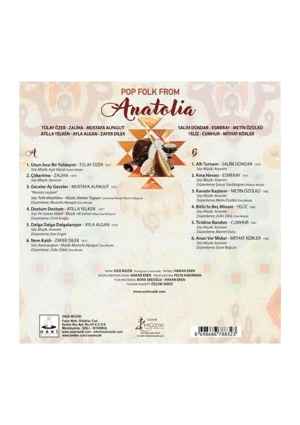 Pop Folk From Anatolia (Plak)