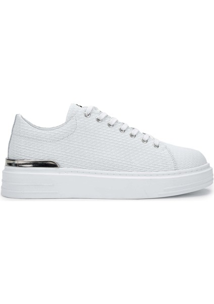 Erkek Hakiki Deri Beyaz Sneakers & Spor Ayakkabı 352 20384 Erk Ayk Y24 Beyaz Bsk
