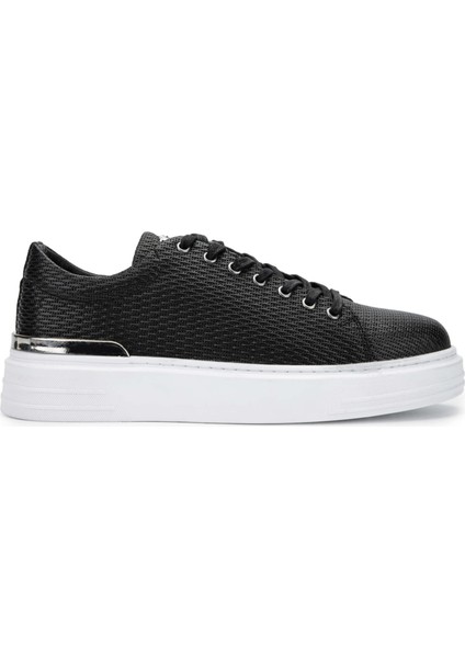 Erkek Hakiki Deri Siyah Sneakers & Spor Ayakkabı 352 20384 Erk Ayk Y24 Sıyah Bsk