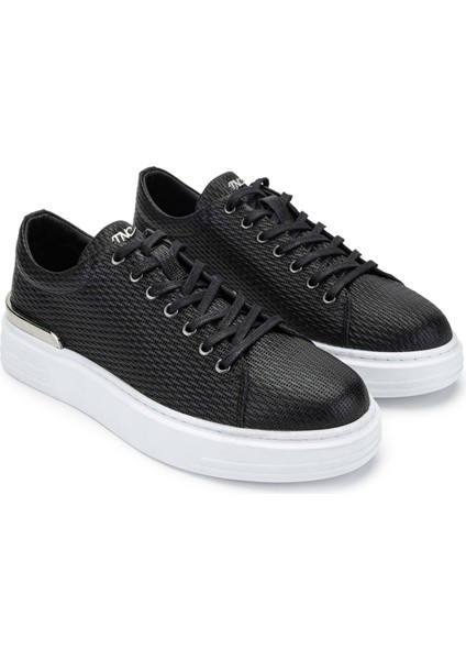 Erkek Hakiki Deri Siyah Sneakers & Spor Ayakkabı 352 20384 Erk Ayk Y24 Sıyah Bsk fiyatları