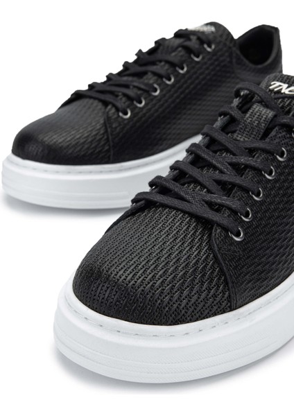 Erkek Hakiki Deri Siyah Sneakers & Spor Ayakkabı 352 20384 Erk Ayk Y24 Sıyah Bsk modelleri