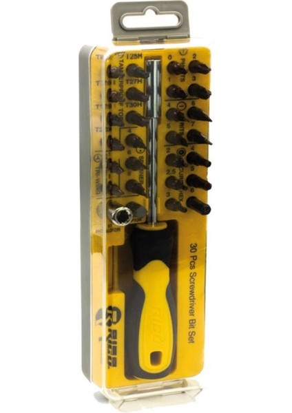 30 Pc Şeffaf Bits Set