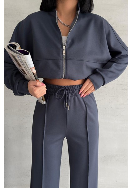 Kadın Likralı Yazlık Kumaş Çımalı Eşofman Takımı NBG001 fiyatları