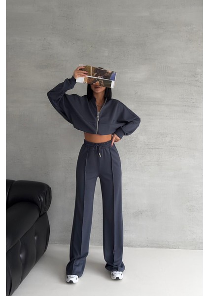 Kadın Likralı Yazlık Kumaş Çımalı Eşofman Takımı NBG001 modelleri