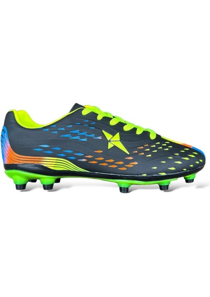 Erkek Tpu Taban Halı Saha Krampon Futbol Ayakkabısı Siyah - Sarı
