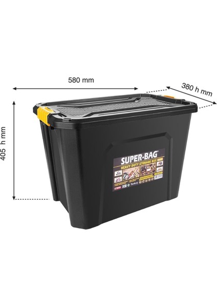 Saklama Kutusu Takım Çantası Bagaj Çantası Avadanlık Kapaklı 60 Lt Yeni Dayanıklı 1 Adet fiyatları