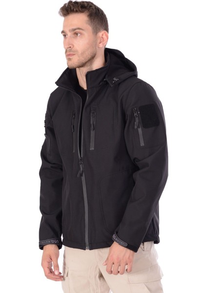 Taktikal Siyah Softshell Mont 5.11 Modeli