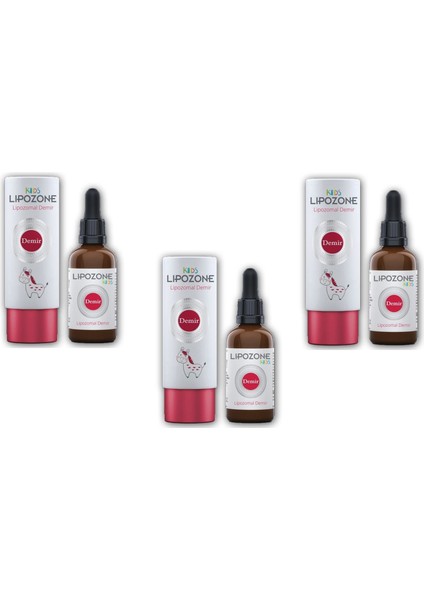 Kids Lipozomal Demir Damla 15ML 3 Adet