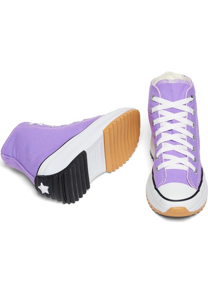 Lila Rahat Kalıp Bağcıklı Uzun Spor Ayakkabı fırsatları