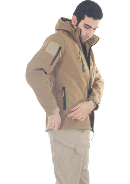 Taktikal Çöl Rengi Softshell Mont 5.11 Modeli