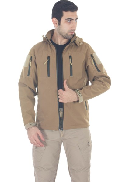 Taktikal Çöl Rengi Softshell Mont 5.11 Modeli