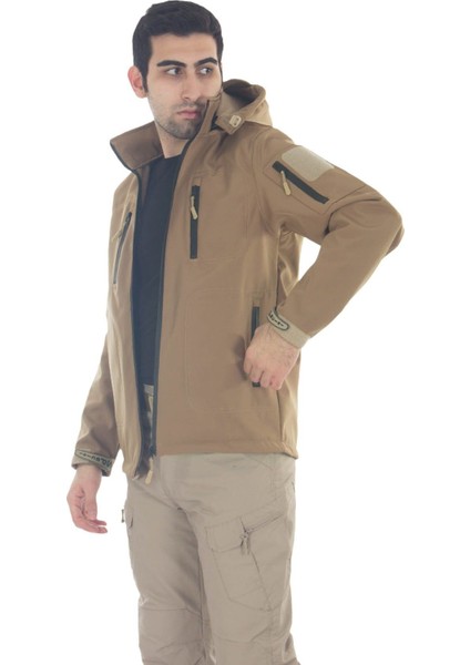 Taktikal Çöl Rengi Softshell Mont 5.11 Modeli