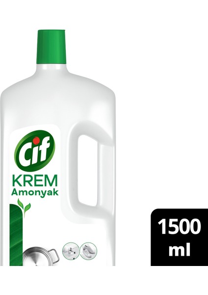 Krem Yüzey Temizleyici Amonyaklı Yağ ve Kireç Sökücü Leke Çıkarıcı 1500 ML