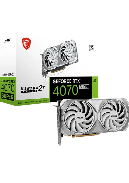 VGA GEFORCE RTX 4070 SUPER 12G VENTUS 2X WHITE OC RTX4070S 12GB GDDR6X 192B DX12 PCIE 4.0 X16 (3XDP 1XHDMI)