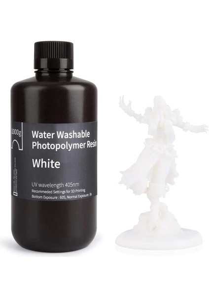 Suda Yıkanabilir Reçine Beyaz - 1 kg