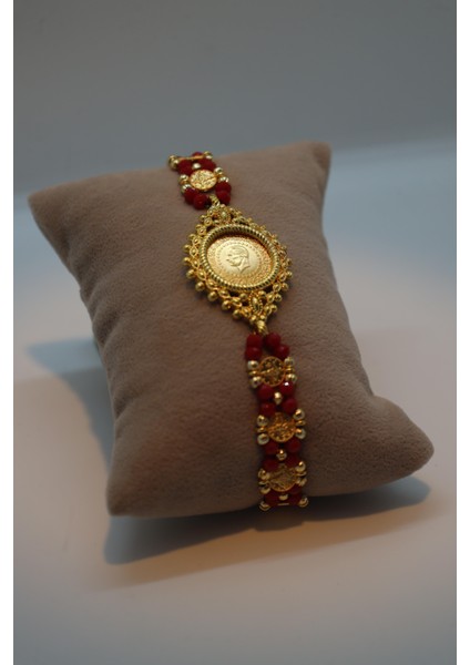 22 Ayar Çeyrek Altınlı Bileklik OZDCEY018 fiyatları