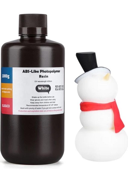 Abs Like Fotopolimer Reçine White (Beyaz) - 0.5 kg