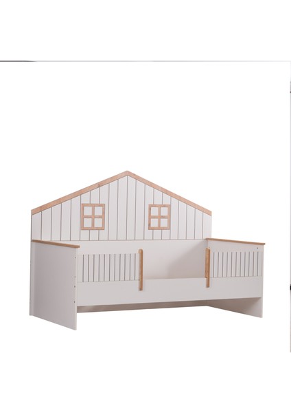 Montessori Yatak, Brüksel Montessori Karyola - Ceviz + 1 Adet Comfort Yatak