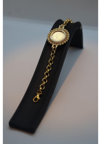 22 Ayar Çeyrek Altınlı Bileklik 1.75 gr Gold Zirkon Taşlı 21.5 cm fiyatları