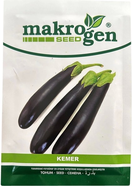 Makrogen Seed Makrogen Kemer Patlıcan Tohumu 25GR Paket