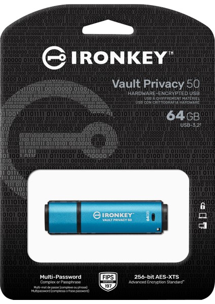 64GB Ironkey Vault Privacy 50 AES-256