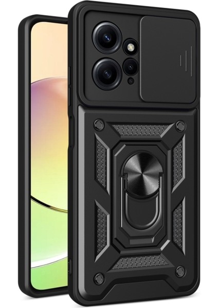 Xiaomi Redmi Note 12 4g Kılıf Sert Silikon Pars Yüzüklü Tank Kapak