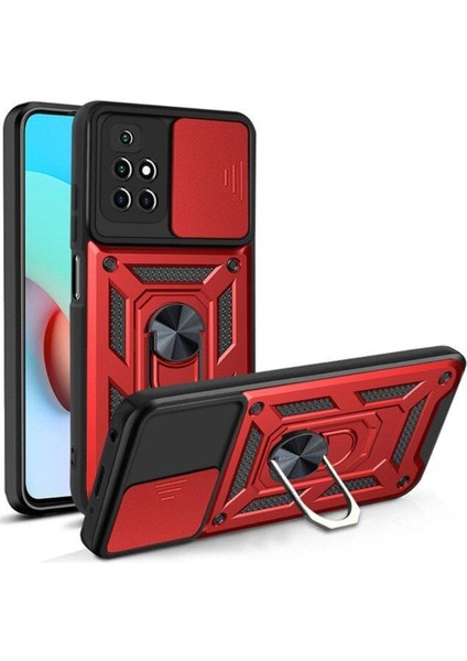 Xiaomi Redmi 10 Kılıf Sert Silikon Pars Yüzüklü Tank Kapak