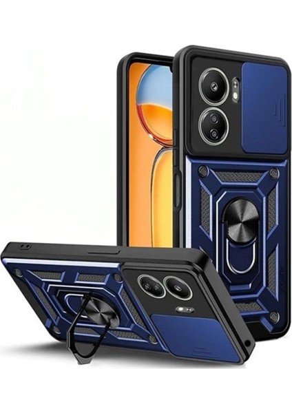 Xiaomi Poco C65 Kılıf Sert Silikon Pars Yüzüklü Tank Kapak