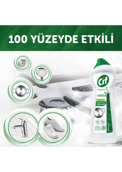 Krem Yüzey Temizleyici Amonyaklı Yağ ve Kireç Sökücü Leke Çıkarıcı 750 ML