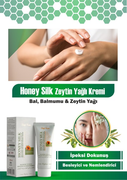 Honeysilk Bal, Balmumu ve Zeytinyağlı Besleyici ve Nemlendirici Krem 80 ml modelleri