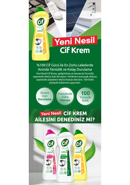 Krem Temizleyici 750 ml Limon