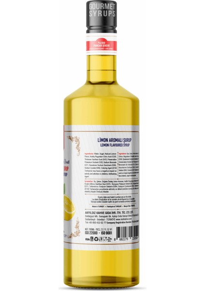 Nish Kahve Limon Aromalı Şurup 700 ml