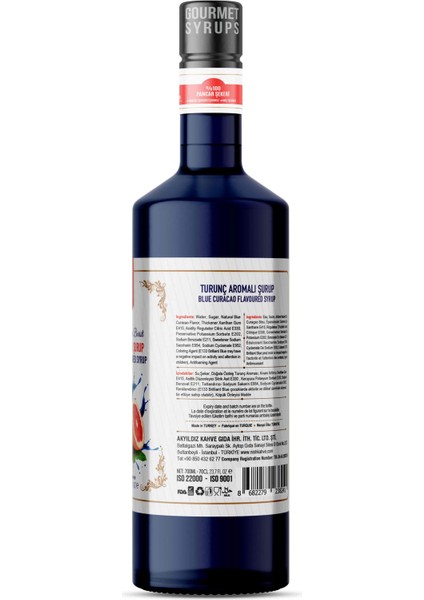 Nish Kahve  Turunç Aromalı Şurup 700 ml