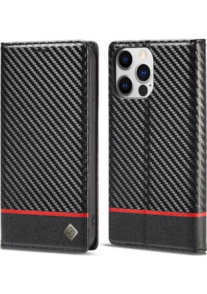 Iphone 13 Pro Max Manyetik Karbon Fiber Tam Koruma Telefon Kılıfı (Yurt Dışından)