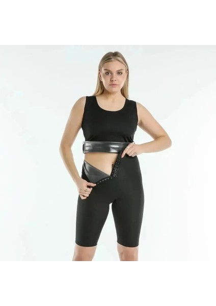 Terletme Etkili Agraflı Sauna Şort Korse Zayıflama Yardımcı (Atlet Dahil Değildir) fiyatları