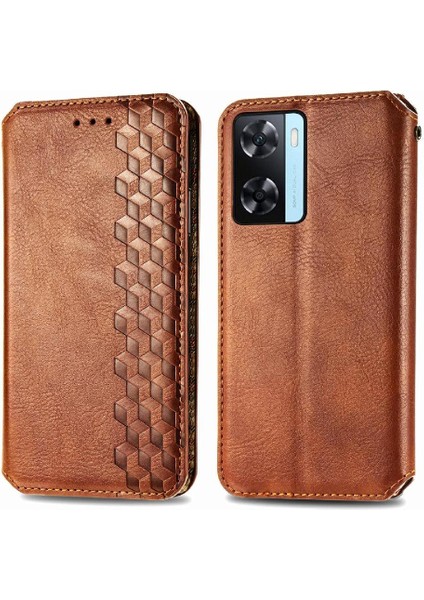 Oppo A57S Deri Telefon Kılıfı (Yurt Dışından)