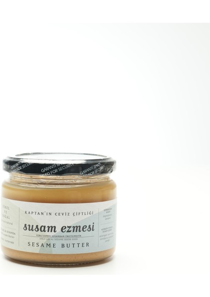 Yerli %100 Susam Ezmesi Glütensiz ve Vegan (250 G)