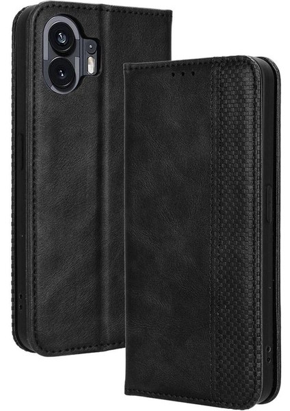 Nothing Telefon 2 Pu Deri Manyetik Telefon Kılıfı (Yurt Dışından)