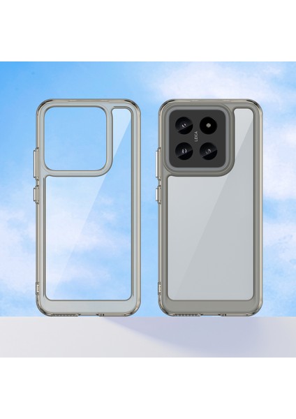 Xiaomi Için 14 Case Anti-Drop Şok Geçirmez Tpu+Akrilik Cep Telefonu Geri Koruyucu Tespit Tespit Gri (Yurt Dışından) fiyatları
