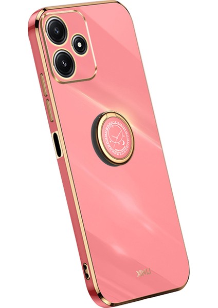Xiaomi Redmi Için Note 12R 5g Tpu Kapak Elektürü Telefon Kapası Ile Kıck Kırmızı (Yurt Dışından)